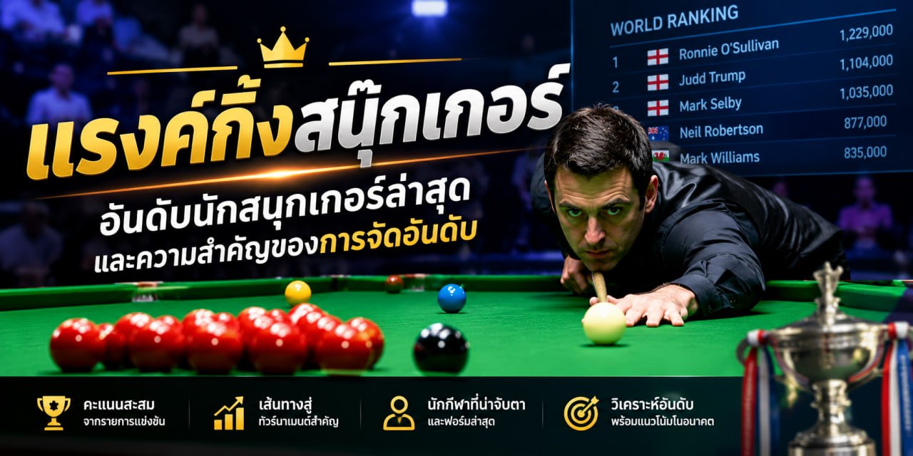 แรงก์กิ้งสนุ๊กเกอร์
